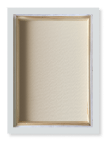 Framed artwork back - white